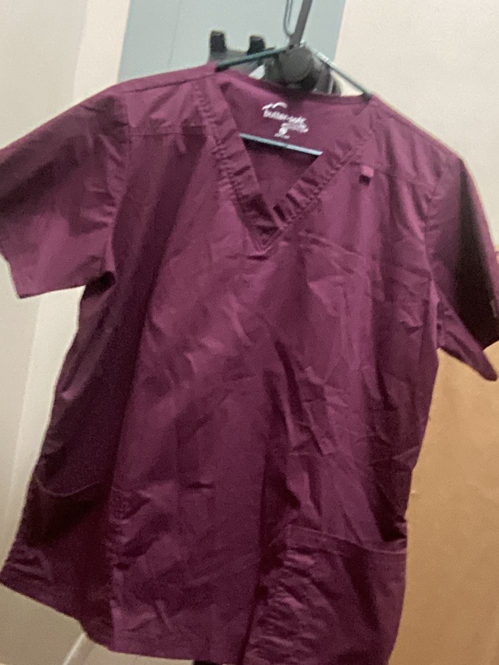 Maroon V-Neck Women’s Medical Scrub Set